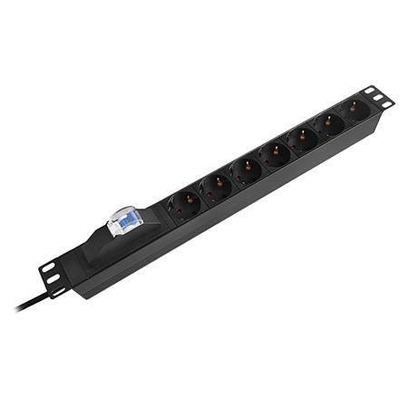 Pdu rack 19 inch 7 prize siguranta 16a 2m emtex                                                                                                                                                                                                           