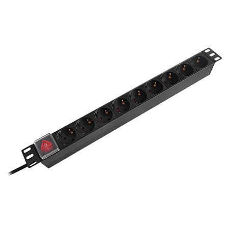 Pdu rack 19 inch 9 prize switch 16a 2m emtex                                                                                                                                                                                                              