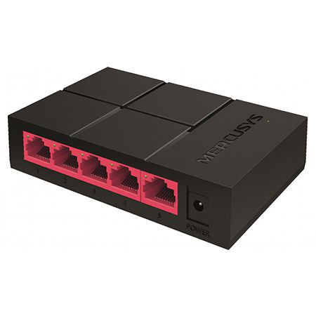 Switch 5 porturi 10/100/1000mbps ms105 mercusys                                                                                                                                                                                                           