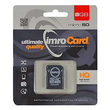Micro sd 8gb cl 10 uhs-1 + adaptor sd                                                                                                                                                                                                                     