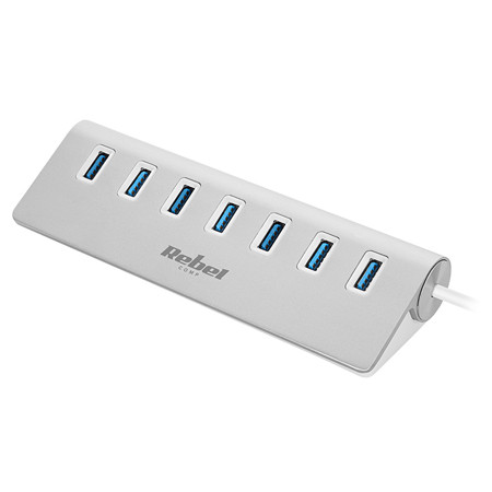 Hub usb 3.0 7 porturi rebel                                                                                                                                                                                                                               