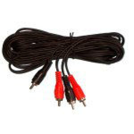 Cablu 2xrca tata- 2xrca tata 10m                                                                                                                                                                                                                          