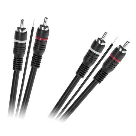 Cablu 2x rca tata - 2x rca tata 5m                                                                                                                                                                                                                        