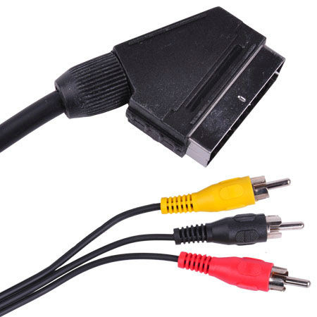 Cablu scart-3rca 1.5m                                                                                                                                                                                                                                     