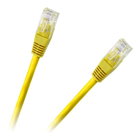 Patchcord utp cat 6e cca galben 0.5m                                                                                                                                                                                                                      