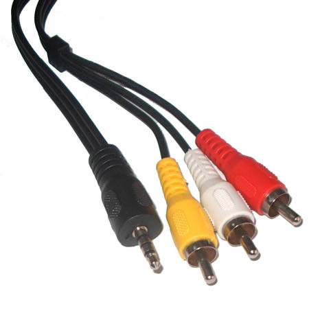 Cablu jack 3.5 4 canale (a/v/masa)-3rca 1.5m                                                                                                                                                                                                              