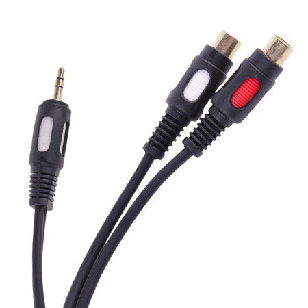 Cablu jack 3.5 -2rca mama 25cm                                                                                                                                                                                                                            