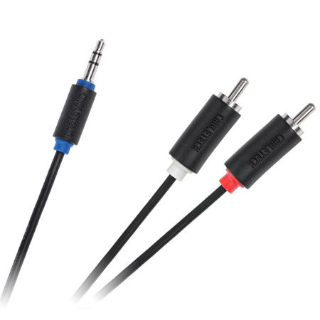 Cablu jack 3.5 tata - 2rca tata cabletech standard 1.8m                                                                                                                                                                                                   