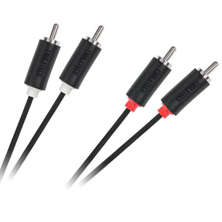 Cablu 2rca tata - 2rca tata cabletech standard 1m                                                                                                                                                                                                         