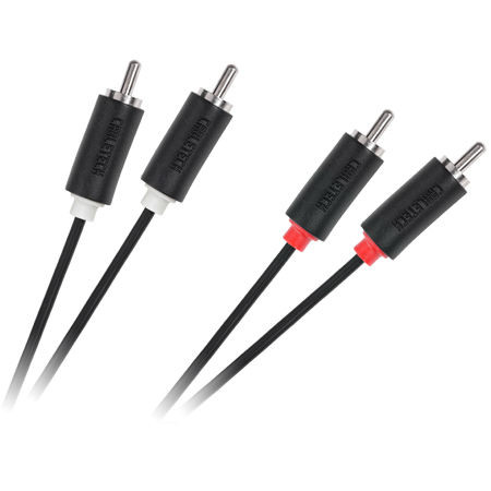 Cablu 2rca tata - 2rca tata cabletech standard 3m                                                                                                                                                                                                         