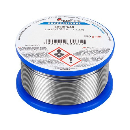 Rola fludor sn60pb40 cynel 1.5mm 250g                                                                                                                                                                                                                     