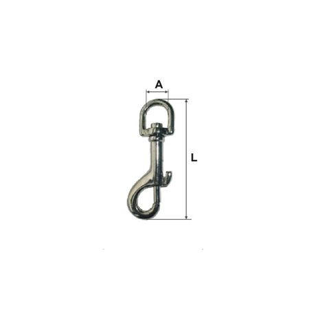 Carabina breloc cu arc si inel rotativ 11x53mm                                                                                                                                                                                                            