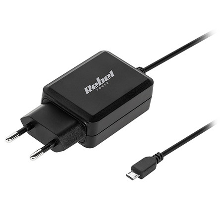 Incarcator retea micro usb 2.1a rebel                                                                                                                                                                                                                     
