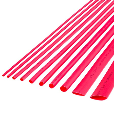Tub termocontractabil 1.5mm/1m rosu set 10buc                                                                                                                                                                                                             