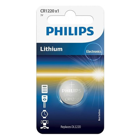 Baterie lithium cr1220 blister 1 buc philips                                                                                                                                                                                                              