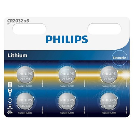 Baterie lithium cr2032 blister 6 buc philips                                                                                                                                                                                                              