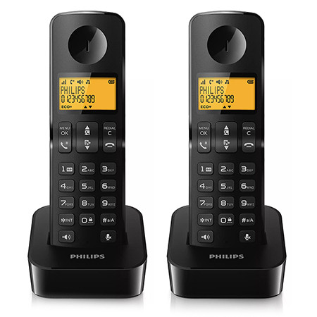 Telefon dect d2602 negru philips                                                                                                                                                                                                                          
