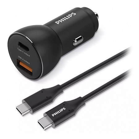 Incarcator auto usb -a si usb type c philips                                                                                                                                                                                                              