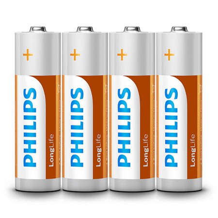 Baterie longlife r6 aa folie 4 buc philips                                                                                                                                                                                                                