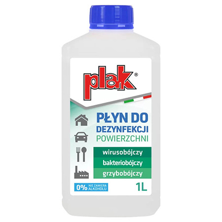 Solutie igienizare suprafete 1l plak                                                                                                                                                                                                                      