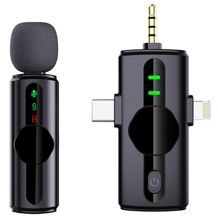 Microfon lavaliera 3 in 1                                                                                                                                                                                                                                 