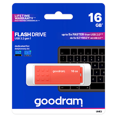 Flash drive 16gb usb 2.0 ume3 goodram                                                                                                                                                                                                                     