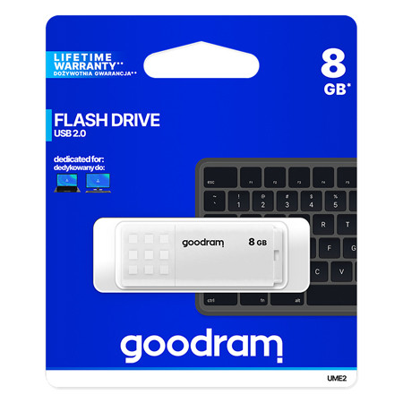Flash drive 8gb usb 2.0 ume2 goodram                                                                                                                                                                                                                      
