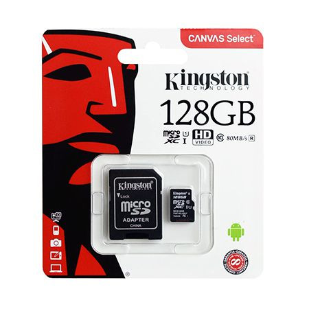 Micro sd card 128gb class 10 kingston                                                                                                                                                                                                                     