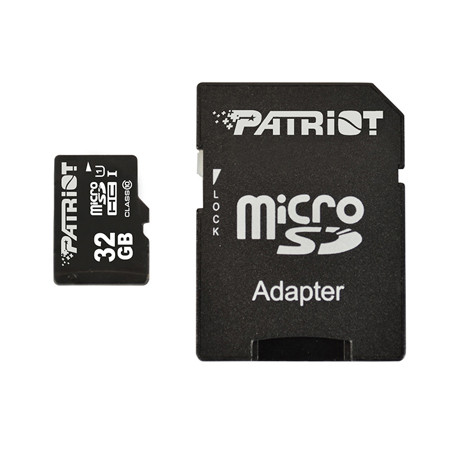 Microsd card 32gb class 10 adaptor patriot                                                                                                                                                                                                                