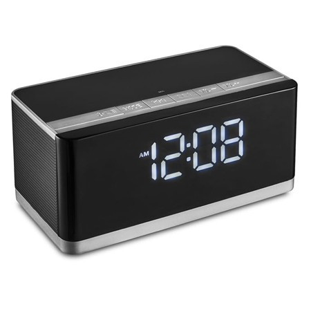 Radio fm cu ceas si bluetooth platinet                                                                                                                                                                                                                    