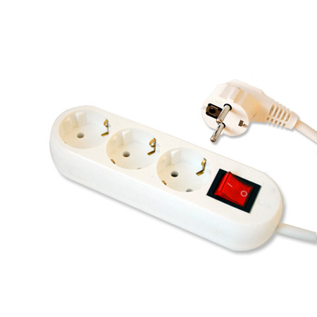 Prelungitor 3x1.5mm 3 prize 5m intrerupator                                                                                                                                                                                                               