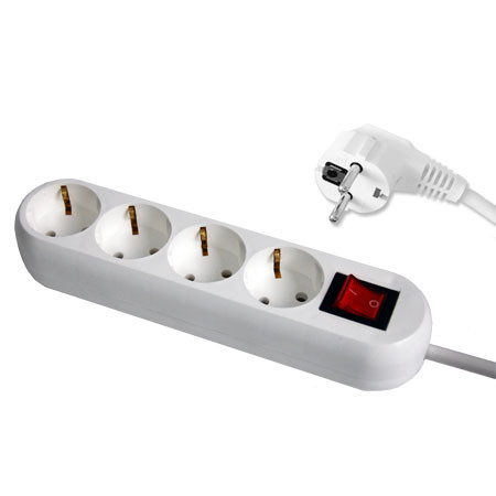 Prelungitor 3x1.5mm 4 prize 3m intrerupator                                                                                                                                                                                                               