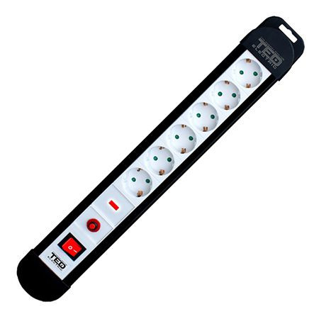 Prelungitor protectie 3x1.5mm2 6 prize 3m                                                                                                                                                                                                                 