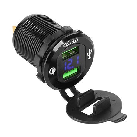 Mufa montaj auto incarcare 2xusb quick charge                                                                                                                                                                                                             