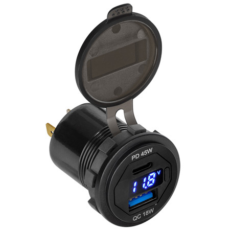 Mufa montaj incarcare usb pd si qc 3.0 63w                                                                                                                                                                                                                