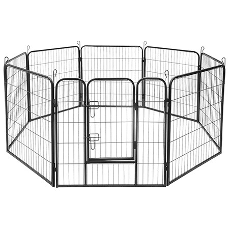 Tarc modular pentru caini 8 panouri 80x80 cm rebel anim                                                                                                                                                                                                   