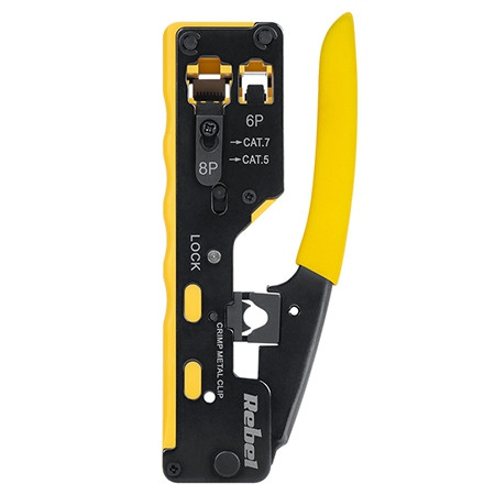 Cleste sertizare rj45 rj12 pass-through rebel                                                                                                                                                                                                             