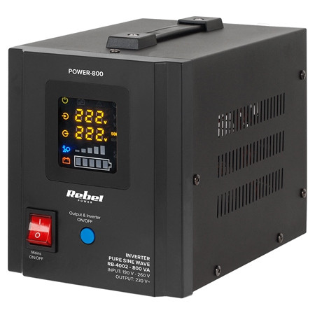Ups centrale termice sinus pur 800va 500w 12v rebel                                                                                                                                                                                                       