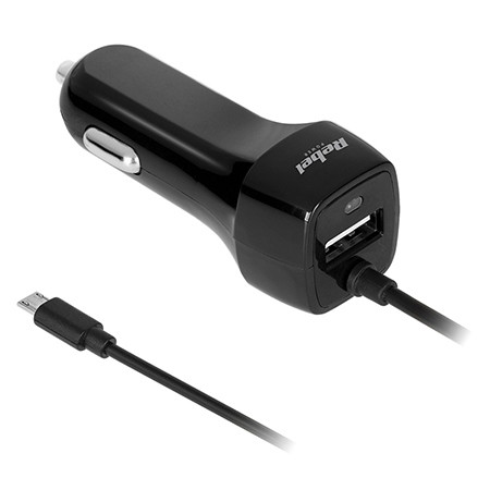 Incarcator auto micro usb 2100ma rebel                                                                                                                                                                                                                    