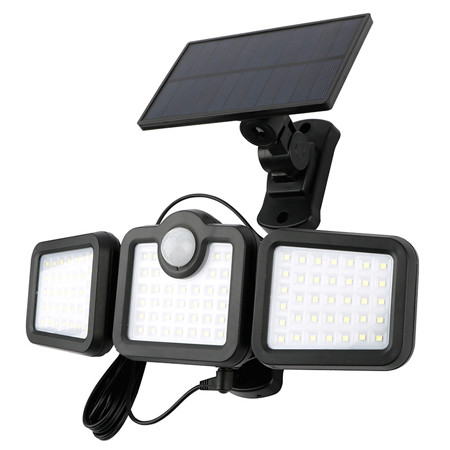 Lampa led cu incarcare solara si senzor de miscare 10w 6000k                                                                                                                                                                                              