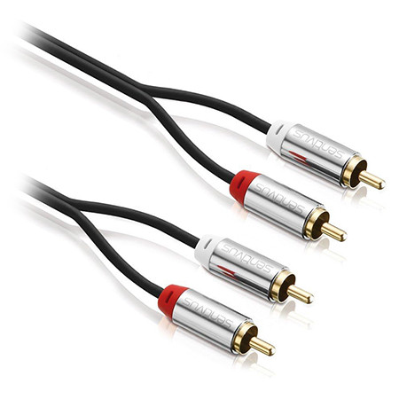 Cablu audio 2xrca tata - 2xrca tata 2.0m sentivus                                                                                                                                                                                                         