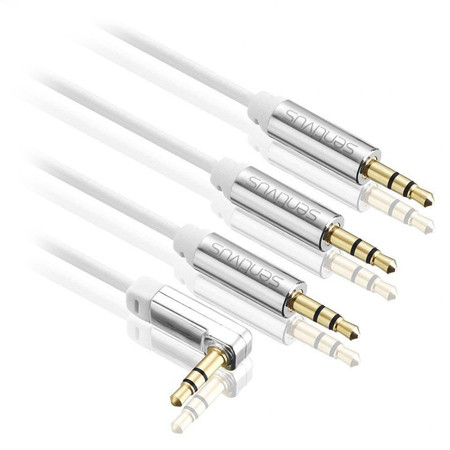 Set 2 cablu 3.5 tata - 3.5 tata 0.5m sentivus                                                                                                                                                                                                             