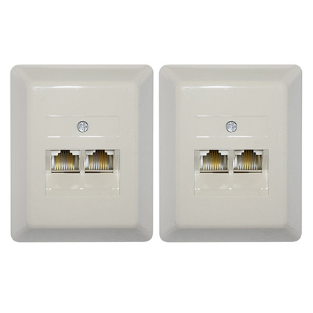 Set 2 bucati priza dubla utp rj45                                                                                                                                                                                                                         