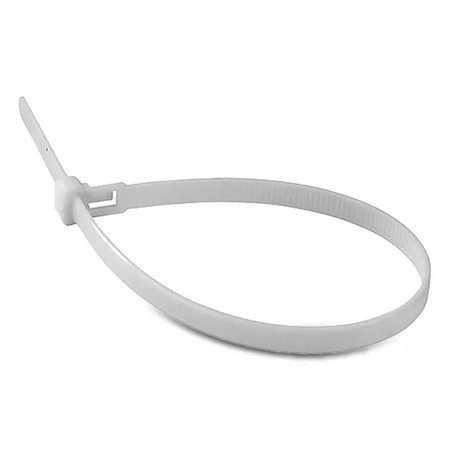 Fasete prindere 2.5mm/20cm set 100buc - alb                                                                                                                                                                                                               