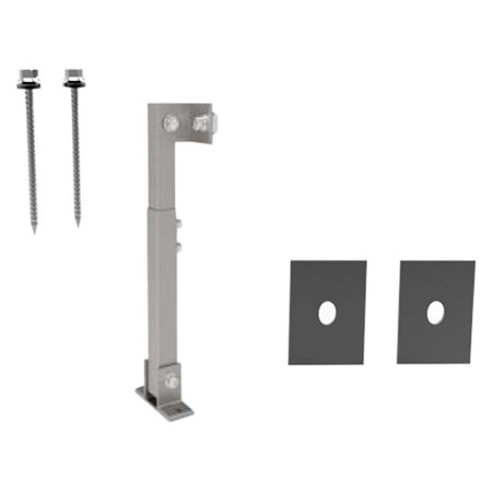 Picior spate reglabil 280mm/415mm/10-15gr pentru panou fotovoltaic                                                                                                                                                                                        