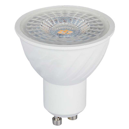 Bec spot led gu10 6w 6400k alb rece, cip samsung                                                                                                                                                                                                          