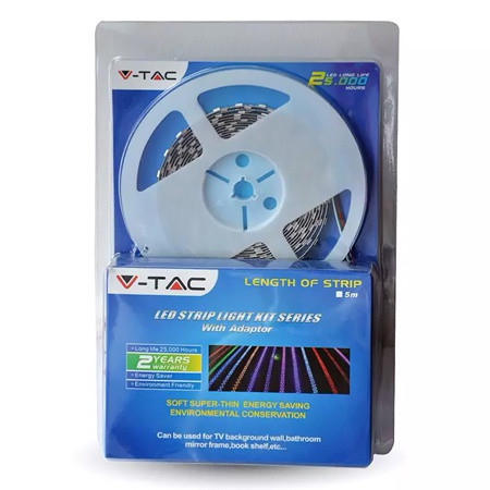 Kit banda led smd5050 rgb 60led/m ip65 5m                                                                                                                                                                                                                 