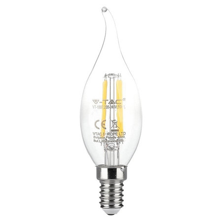 Bec e14 cu filament led 4w 3000k                                                                                                                                                                                                                          