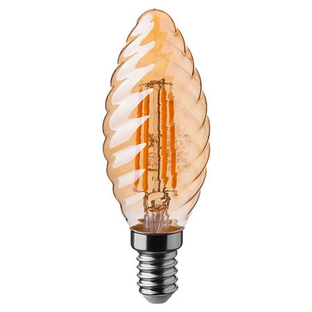 Bec led e14 4w cu filament 2200k                                                                                                                                                                                                                          