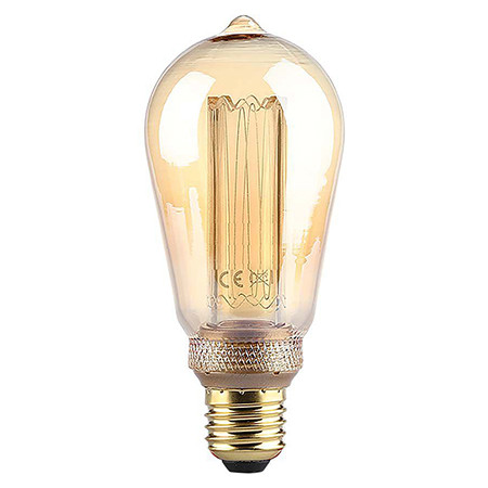 Bec led st64 e27 4w cu filament1800k model edison                                                                                                                                                                                                         